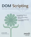 Front cover, DOM Scripting book